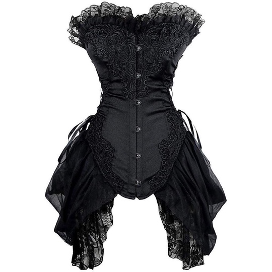 ÁO CORSET HOA HỒNG ĐEN🖤🖤