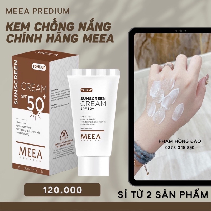 KEM CHỐNG NẮNG MEEA ORGANIC 50ML