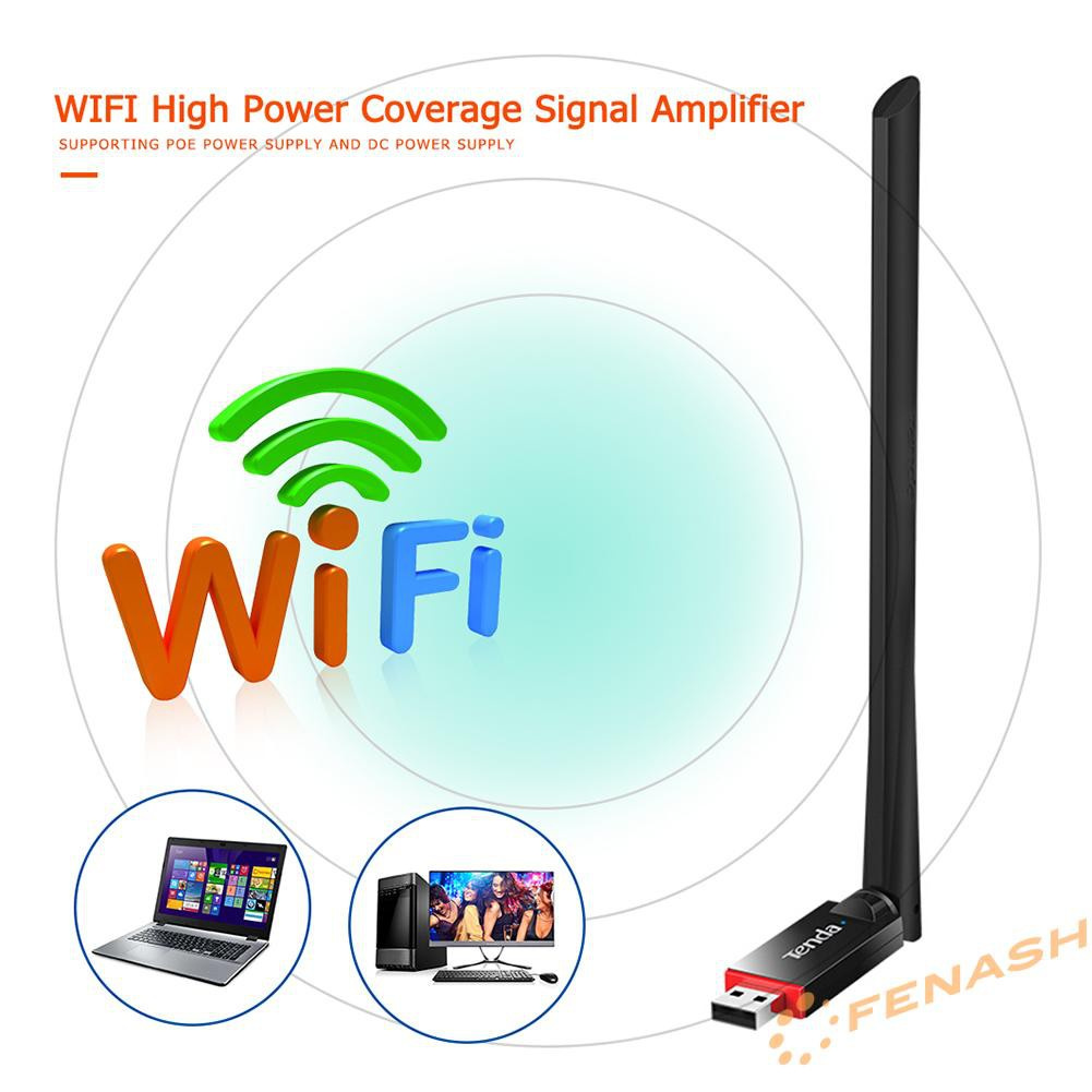 Usb Thu Tín Hiệu Wifi Không Dây 300mbps Thẻ Mạng Cho Laptop