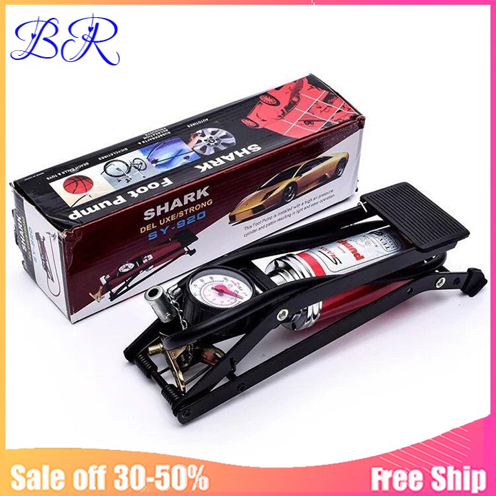 Bơm chân ô tô xe máy đa năng, gọn nhẹ.