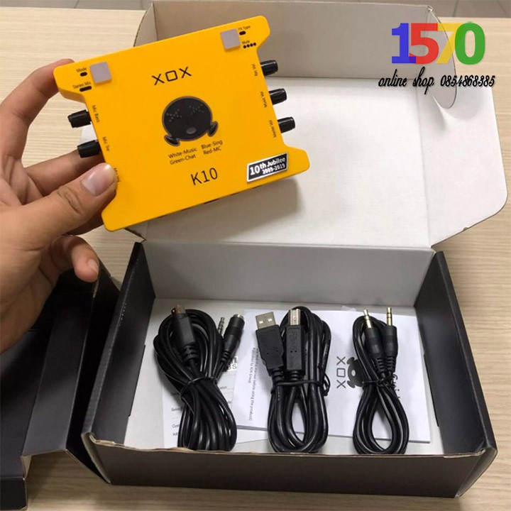 Combo thu âm karaoke livestream Micro Takstar PC-K600 kết hợp Sound card XOX K10 2020 | hàng chính hãng chất lượng cao
