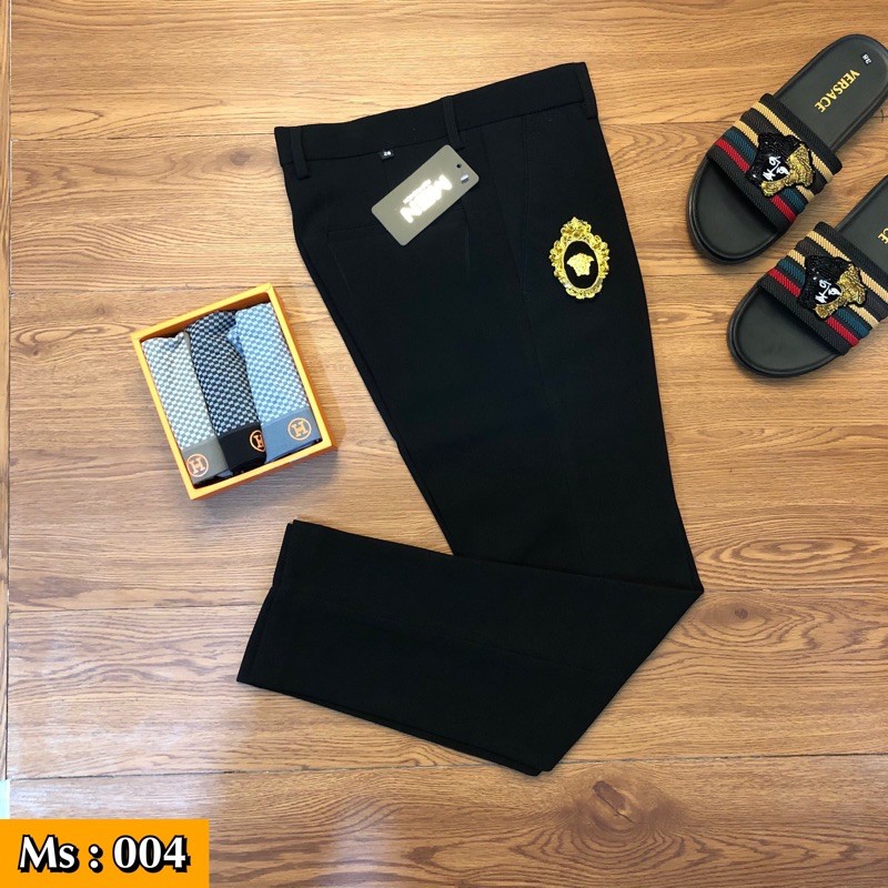 [ GIẢM 30% ] QUẦN ÂU LOGO ĐÍNH ĐÁ KHÂU SIÊU BỀN | BigBuy360 - bigbuy360.vn