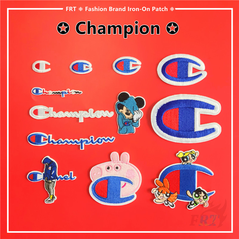 Champion Series 01 - Fashion Brand Iron-On Patch 1Pc Mickey / The Powerpuff Girls ...