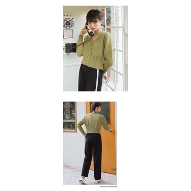 Áo cardigan len ôm eo phong cách Hàn Quốc