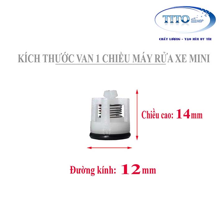 Bộ 6 van 1 chiều cho máy xịt rửa cao áp bị hỏng van - Phụ kiện máy rửa xe