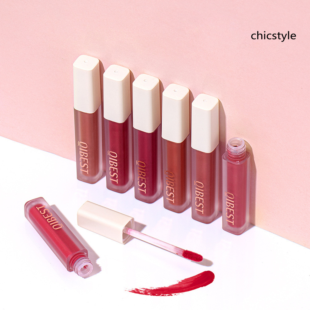 (Hàng Mới Về) Son Kem Màu Nhung Lì Không Thấm Nước Lâu Trôi Cho Nữ