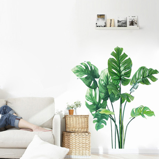 Sticker Lá Cây Nhiệt Đới Dán Tường Trang Trí