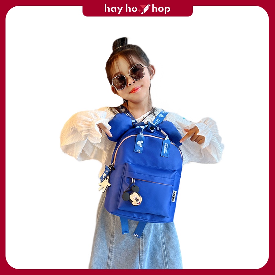 Balo cho bé mẫu giáo unisex hình thú chuột hoạt hình đáng yêu phong cách Hàn Quốc cho bé từ 1 tuổi đến 5 tuổi