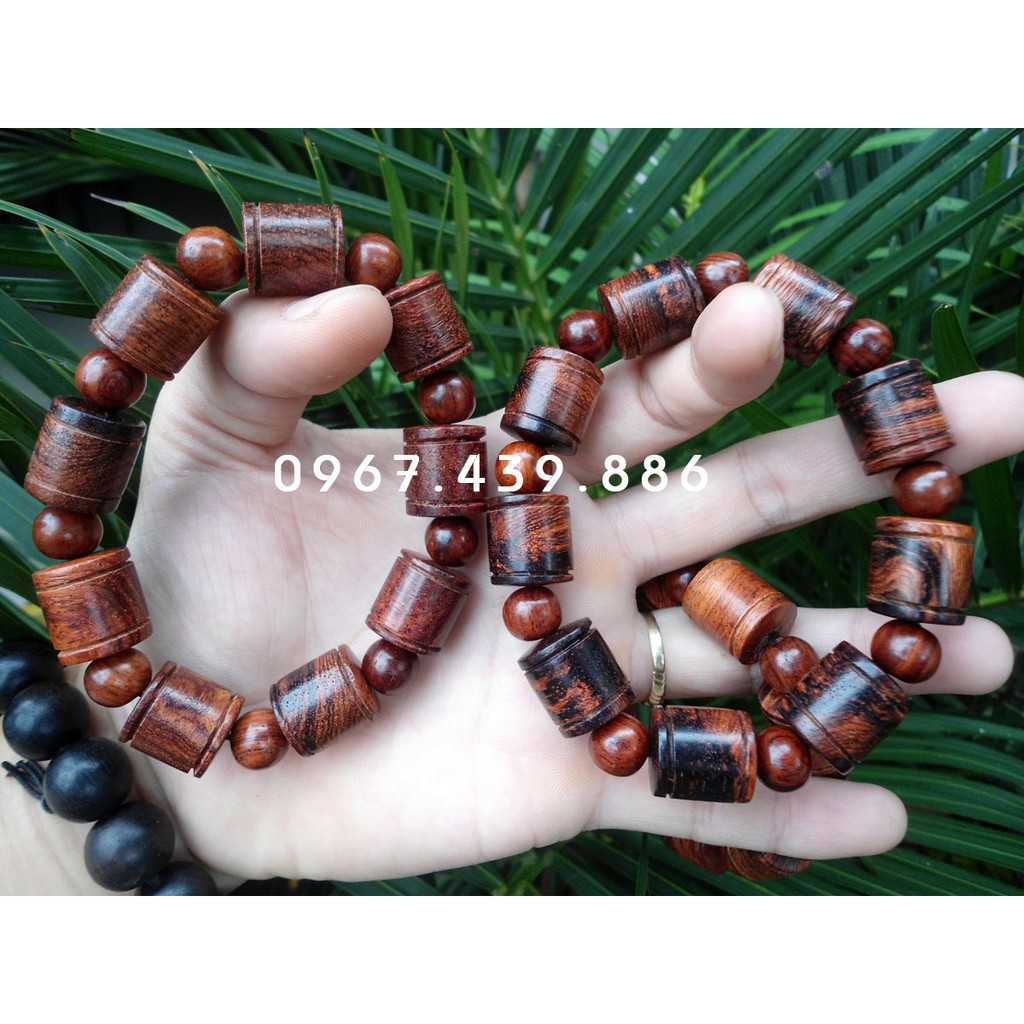 Vòng tay gỗ sưa dây đốt trúc 14ly