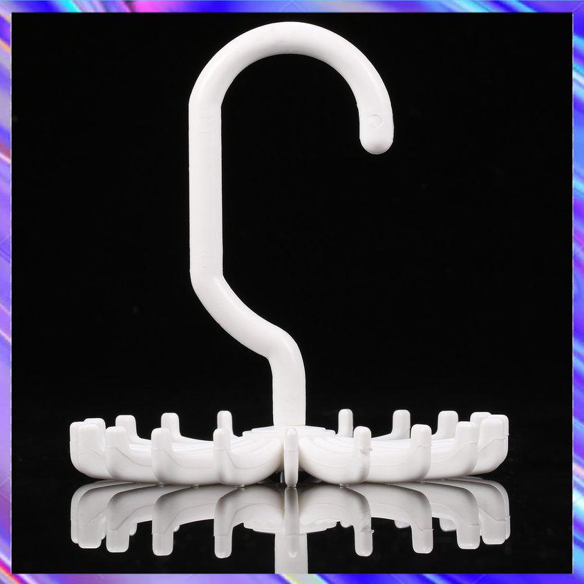 Rotating Tie Rack Adjustable Tie Hanger Holds 20 Neck Ties Organizer Men