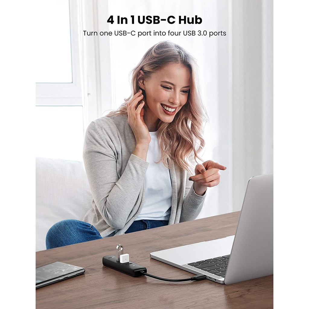 Hub mở rộng 1 cổng ra 4 cổng USB 3.0 UGREEN CM416