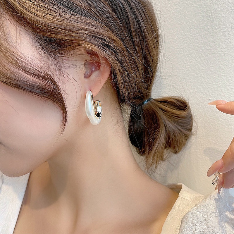 Bông Tai Ngọc Trai Thời Trang Đơn Giản Phong Cách Hàn Quốc Cho Nữ
