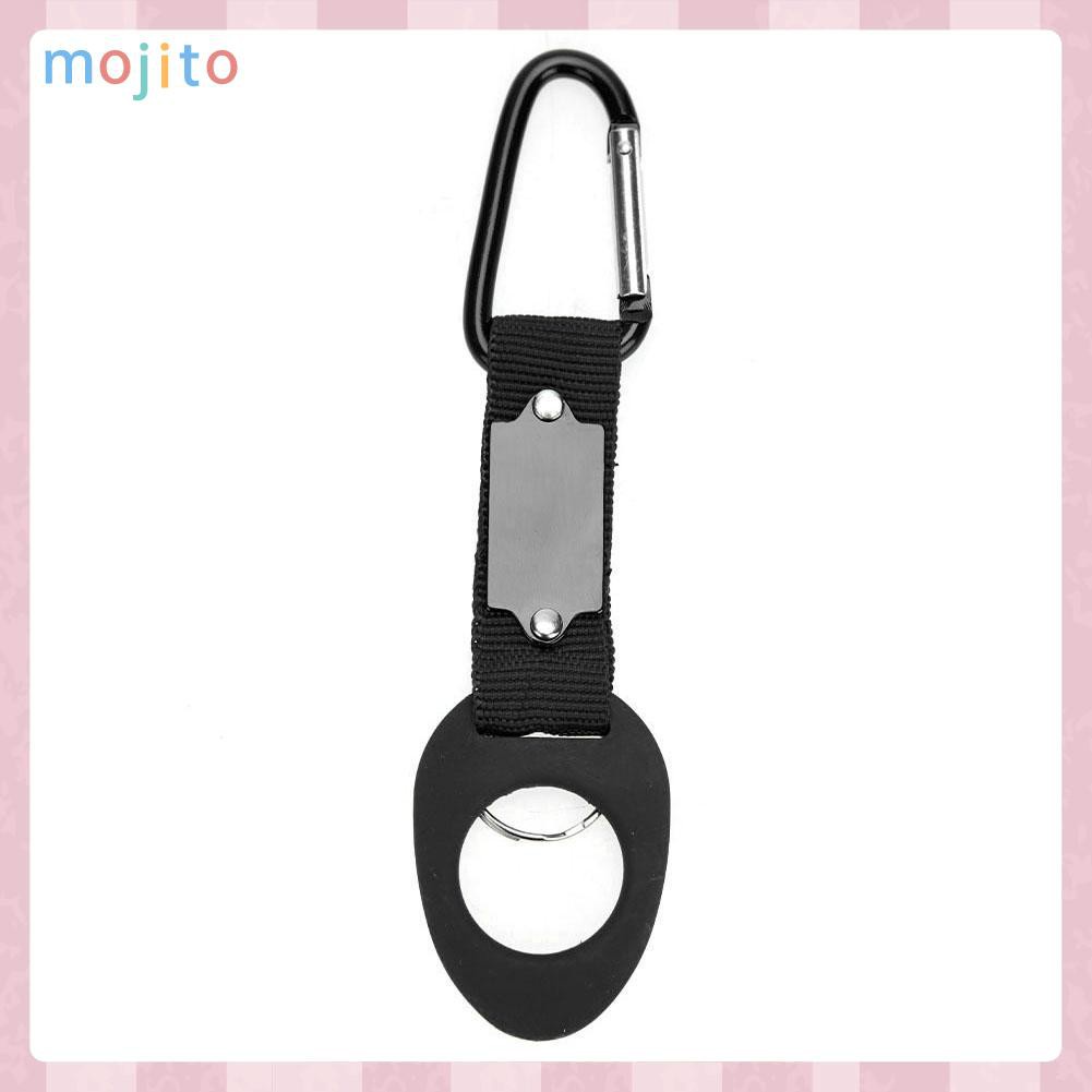 MOJITO Sports Outdoor Rubber Kettle Buckle Hiking Carabiner Water Bottle Holder