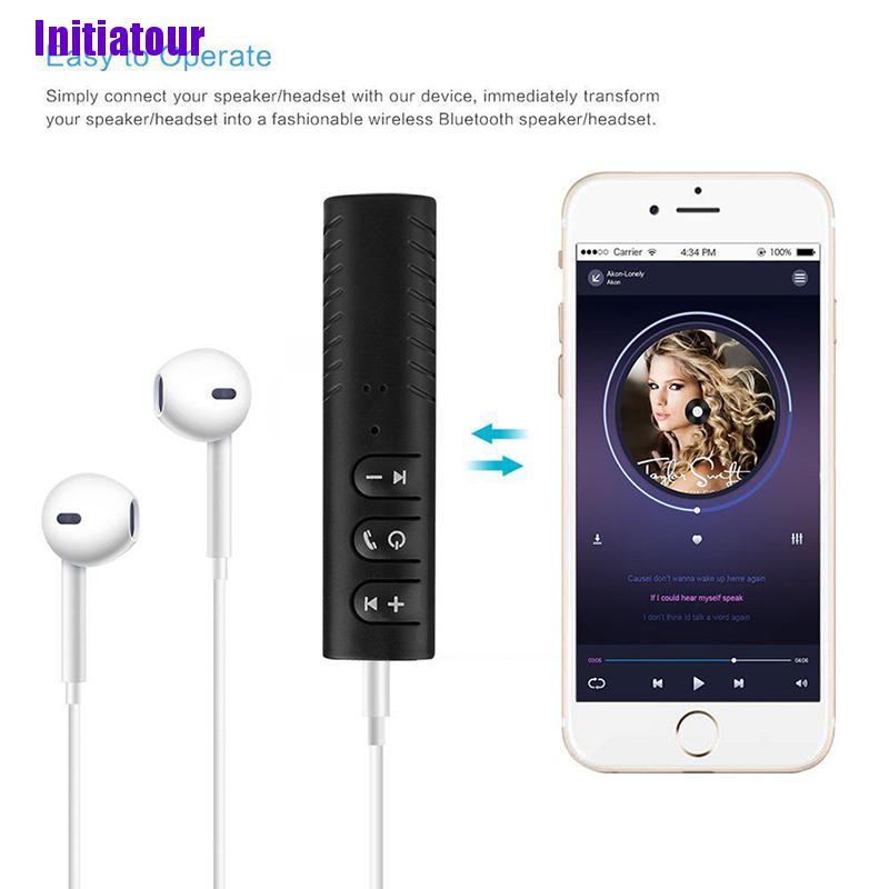 Thiết Bị Thu Phát Tín Hiệu Âm Thanh Bluetooth Không Dây Giắc Cắm 3.5mm Dành Cho Ô Tô