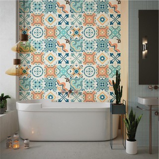 Decal gạch bông dán tường bộ San Hô