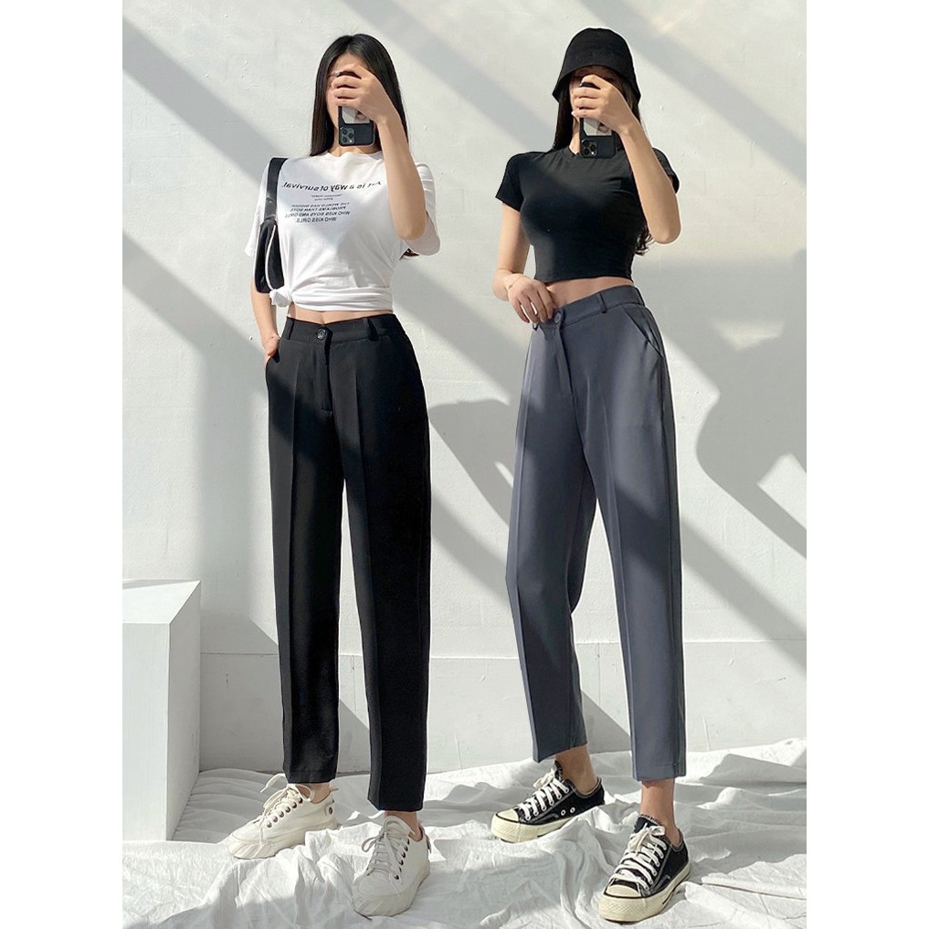 [Kèm Video SP] Quần Nữ Dáng Baggy Cao Cấp Trơn Màu Basic Kiểu Dáng Trẻ Trung Thời Trang Sugal QUAN NU SG 006