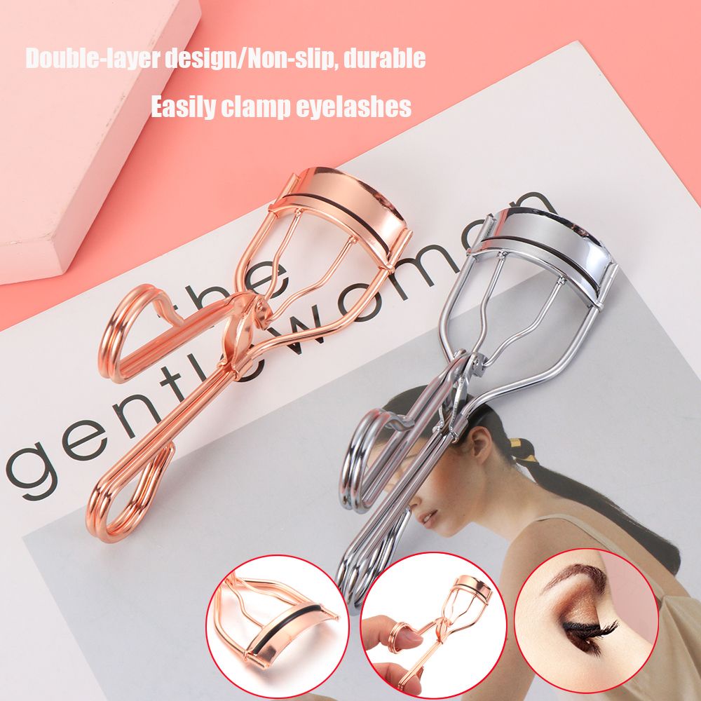 [Hàng mới về] Bộ dụng cụ bấm cong lông mi từ silicon tự nhiên tiện dụng cho nữ