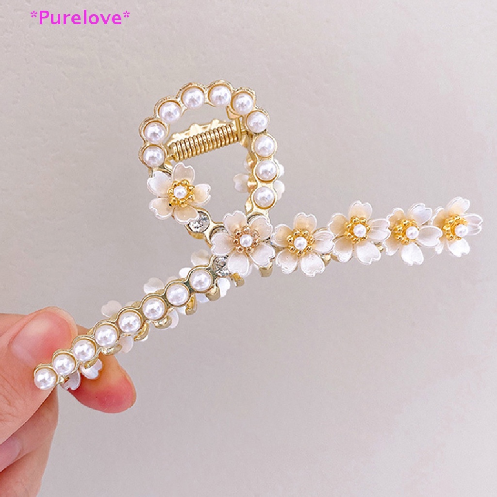 Kẹp Tóc Hình Hoa Đính Ngọc Trai Thời Trang Cho Nữ Mới
