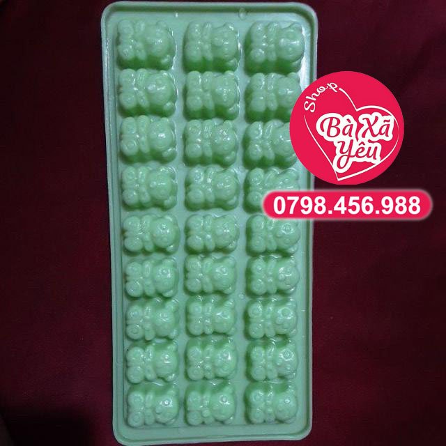 Combo 10 khuôn rau câu , khay đá , làm bánh - BX2433