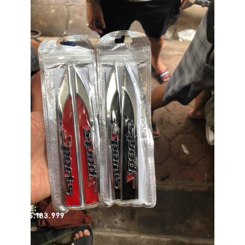 Mang cá sport trang trí xe ô tô ver 2020