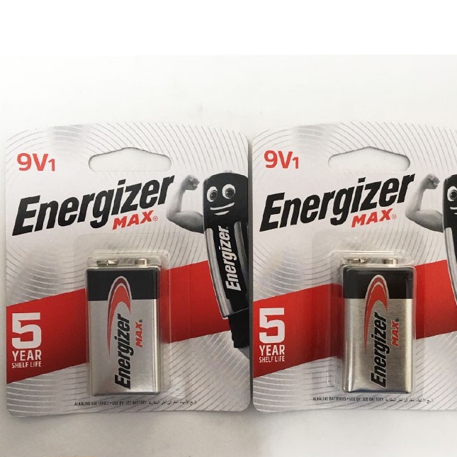 Pin 9V Energizer ( Pin Vuông 9V ) - Vỉ 1 Viên - Dùng Cho Máy Đo Ph , Micro Không Dây , Máy Ảnh ...