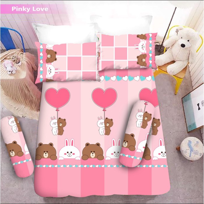 Giường Cao Mới Vito - Vải Lanh PINKY LOVE - 160x200 (Queen) - 20cm