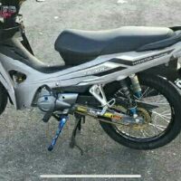Tem trùm honda Blade đen bạc cực chất