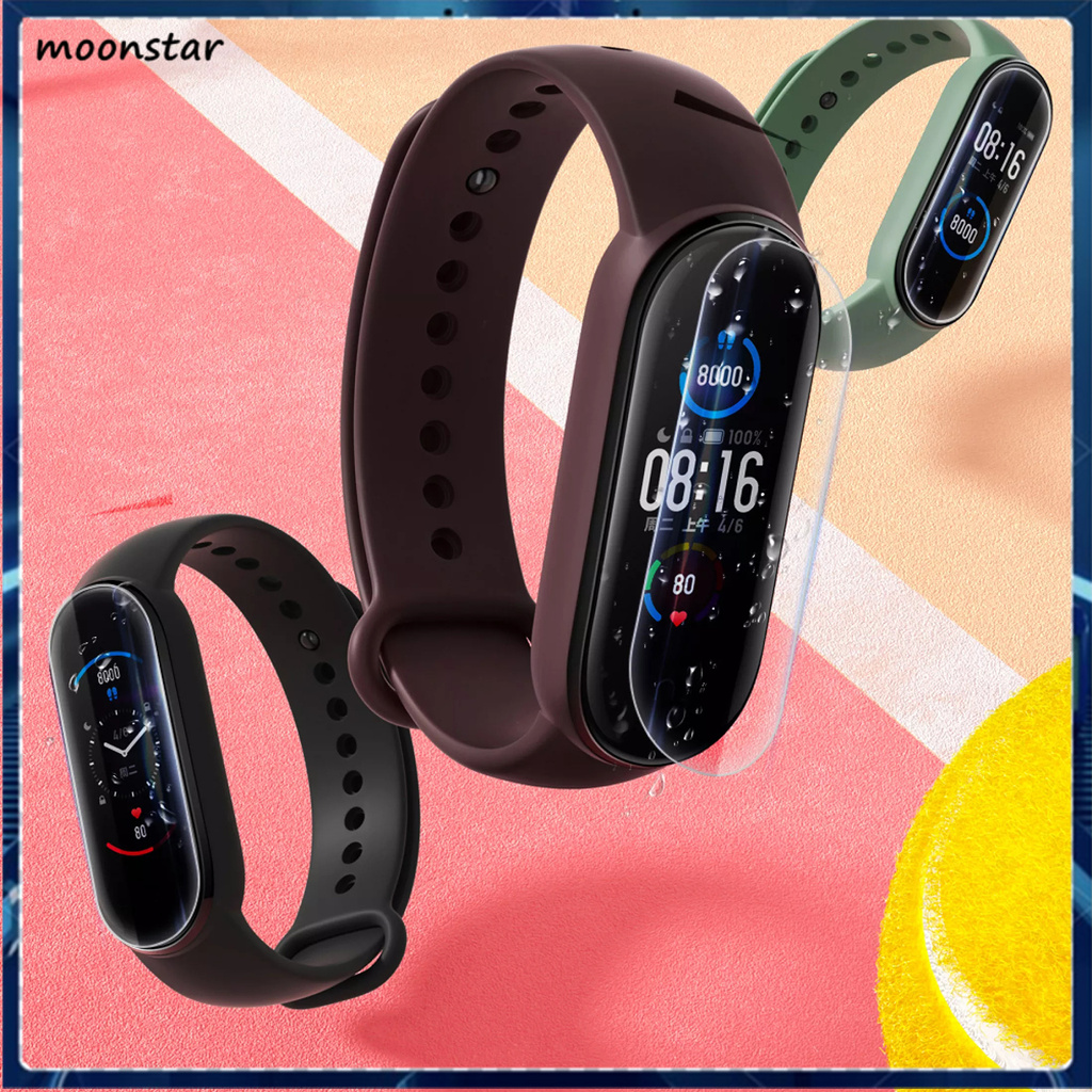 Set 3 Kính Cường Lực Cao Cấp Bảo Vệ Màn Hình Cho Đồng Hồ Xiaomi Mi Band 4 / 5 / 6