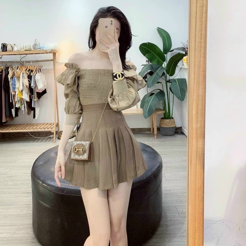 CHÂN VÁY XẾP LY XOÈ TENNIS CẠP CAO CHẤT ĐẸP PHONG CÁCH HÀN QUỐC MS15477 (M4-4)