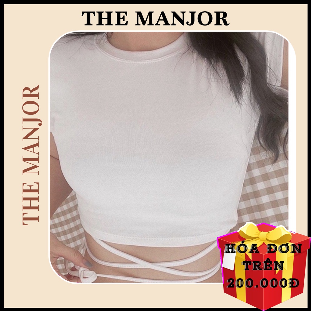 ÁO CROPTOP DÂY ĐAN EO  - AK0014 | steven.factory