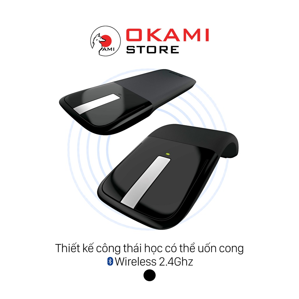 Chuột máy tính không dây Wireless Arc Touch BlueTrack Microsoft [Chính hãng]
