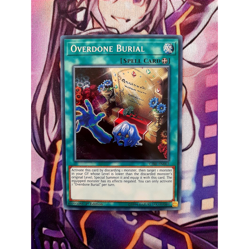 Thẻ Bài Mint90 Yugioh Spell - Overdone Burial - Secret