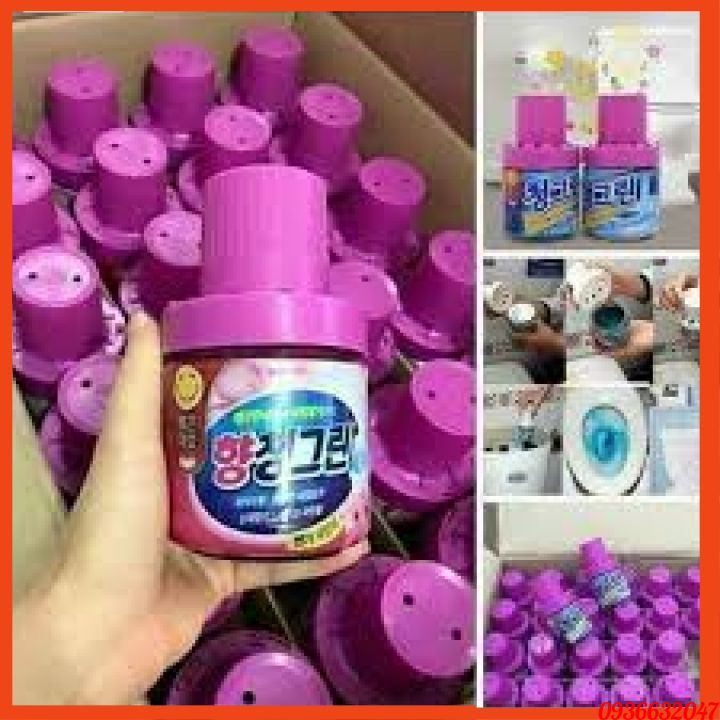 Cốc thả khử mùi hôi bồn cầu ⚡FREESHIP EXTRA⚡  Hàn quốc 180g khủ mùi hôi bồn cầu, sạch khuẩn