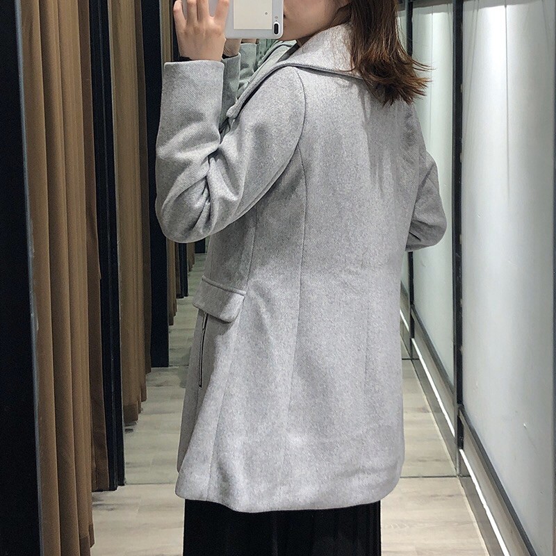 Áo khoác dạ khoá kéo