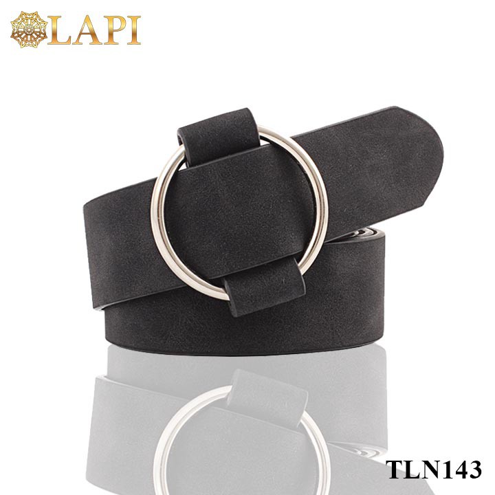 [TRỢ SHIP] Thắt lưng nữ khoá tròn bản rộng thanh lịch, dễ phối đồ - màu đen (chiều dài 103cm, bản rộng 3cm) TLN143