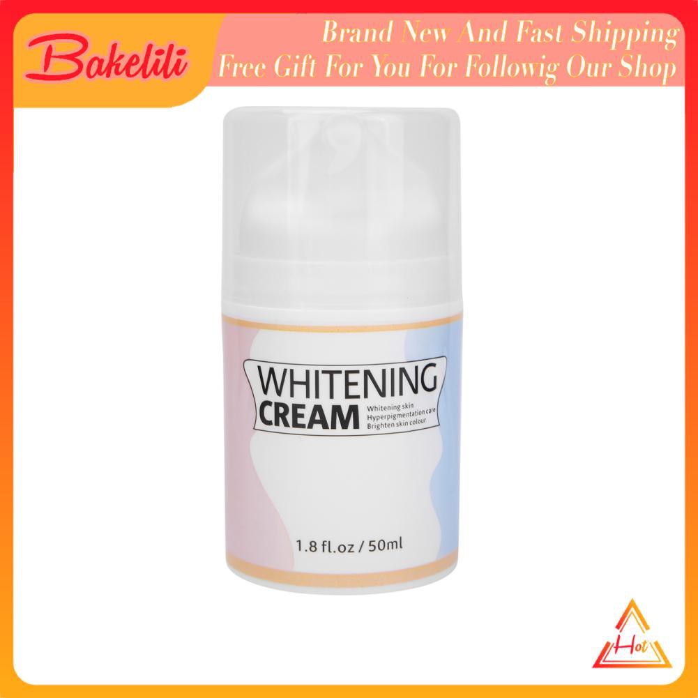 Bakelili Whitening Cream Brightening Skin Tone Moisturizing Lightening for Knee Elbow Underarm 50ML