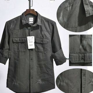 -Áo denim "Xước nhẹ cực đẹp"-Chính hãng vn xk.