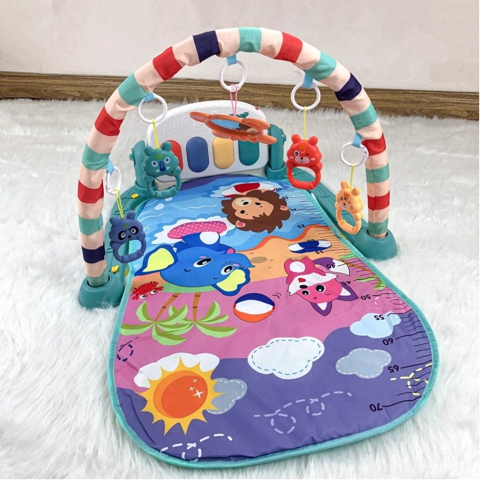 Thảm Đàn Piano Nằm Chơi Nhạc Hình Thú Ngộ Nghĩnh Cho Bé Babibu