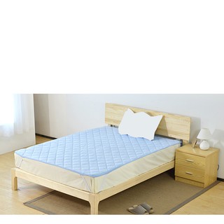 Tấm phủ bọc nệm, tấm trải trên nệm như mền bông may chần bọc bảo vệ nệm 1m2 màu nâu, xuất khầu đi Nhật. V798m2