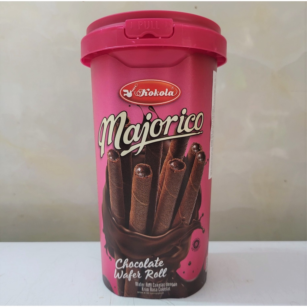 [Hộp HỒNG 250g] BÁNH QUẾ SÔ CÔ LA Majorico [Indonesia] KOKOLA Chocolate Wafer Roll (halal)