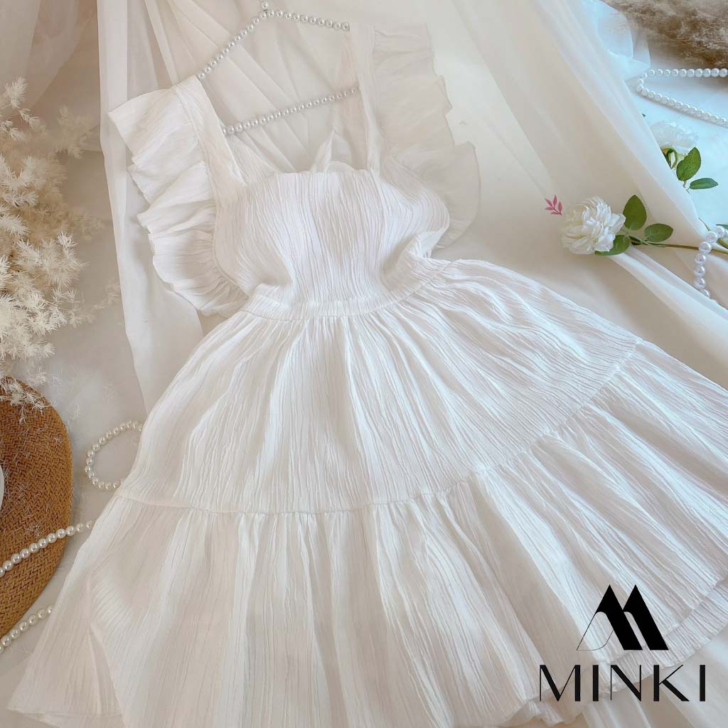 ĐẦM TIỂU THƯ CÁNH TIÊN CỘT LƯNG - CHẤT LIỆU CAO CẤP - MÀU XANH / CAM / TRẮNG