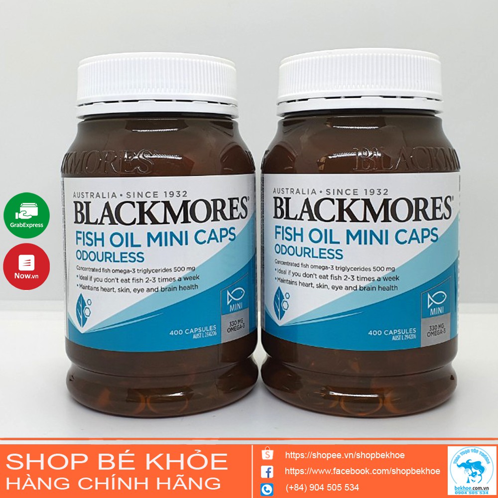 Dầu cá Blackmores Odourless fish oil Mini Caps