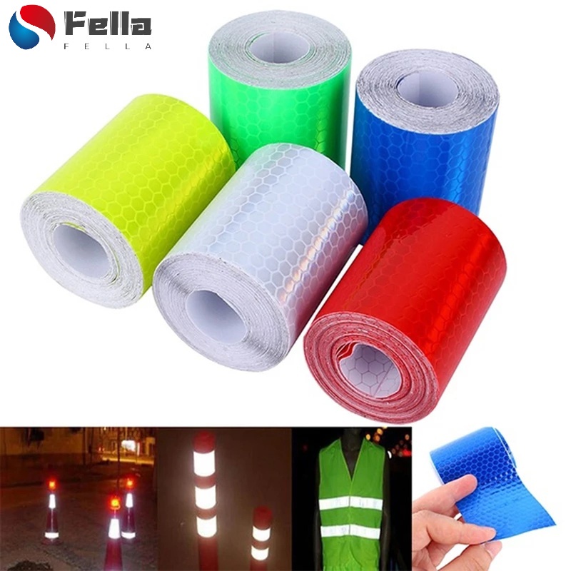 Cuộn Băng Keo Phản Quang Tự Dính 5 * 100cm Cảnh Báo An Toàn Trang Trí Thân Xe Đa Ứng Dụng
