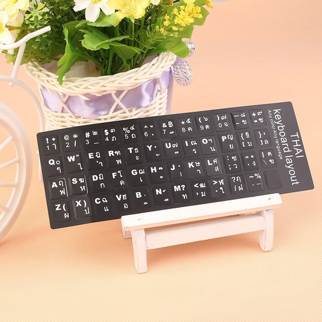 Miếng dán bàn phím tiếng Thái Lan (Thai Keyboard Sticker) | BigBuy360 - bigbuy360.vn