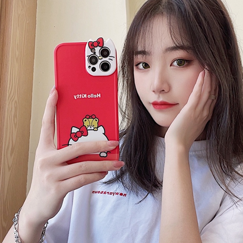 Hoạt Hình Miếng Dán Bảo Vệ Ống Kính Máy Ảnh Hình Mèo Đáng Yêu Cho Iphone 12 Pro Max 11 Pro Max X Xr Xs Max Xr 8 7 Plus | BigBuy360 - bigbuy360.vn