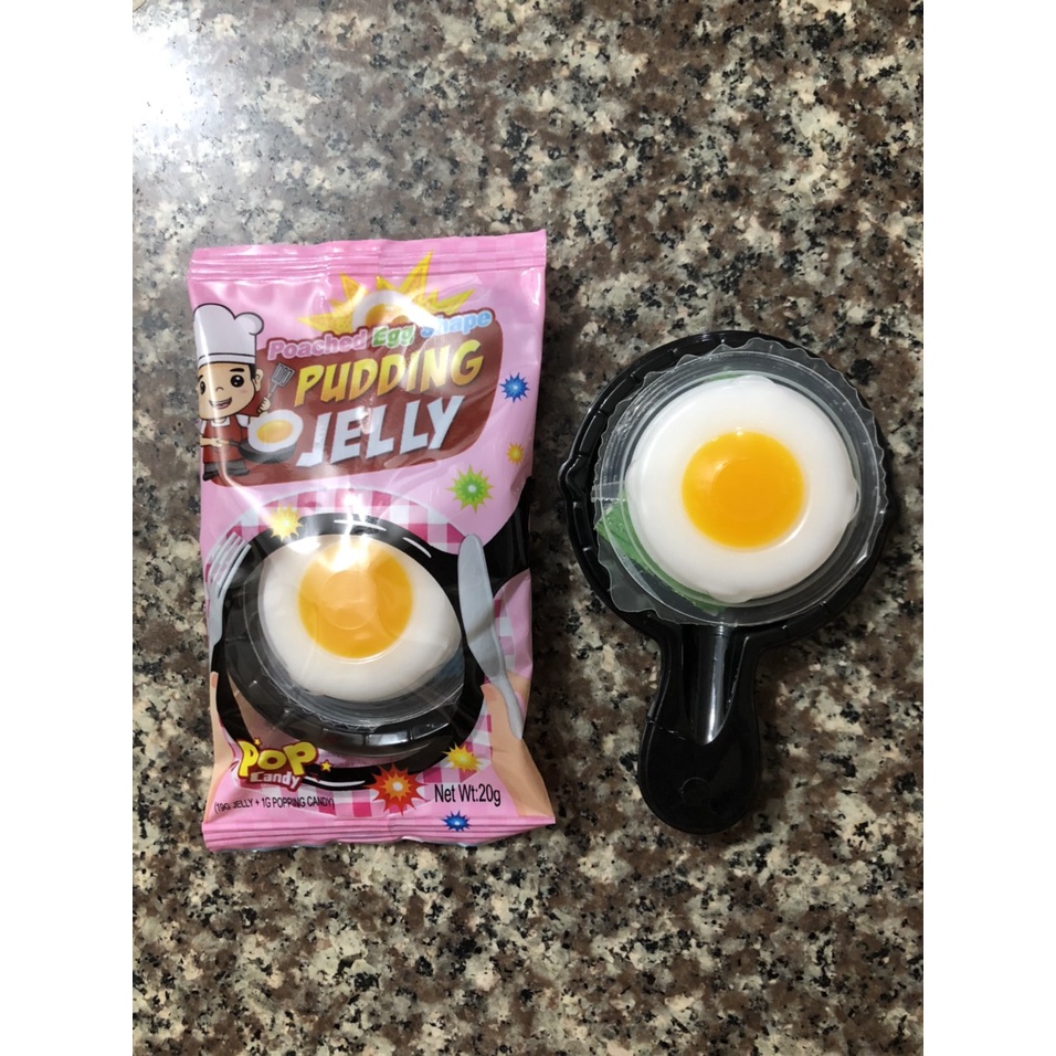 Pudding thạch mô phỏng chảo trứng chiên 20g