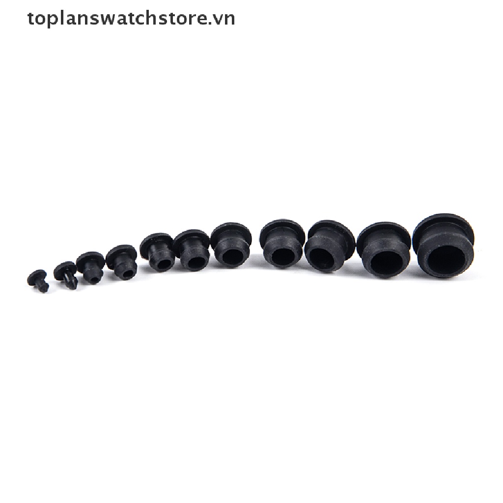 Set 10 Nút Chặn Lỗ Hổng 2.5-14mm Bằng Silicon Cao Su