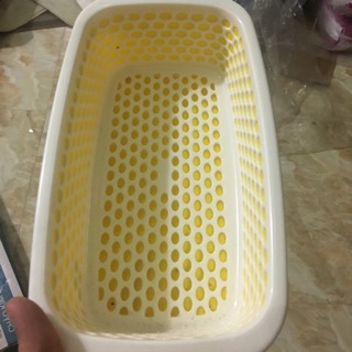 Thanh lý Bộ thau + rổ 2 chi tiết, rổ rá nhựa duy tân