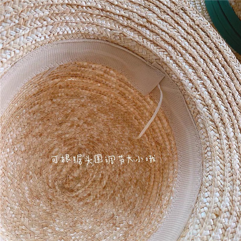 Mũ cói đi biển cao cấp cho bé trai bé gái phong cách Hàn quốc, phù hợp cho bé trên 4 tuổi vòng đầu 52cm