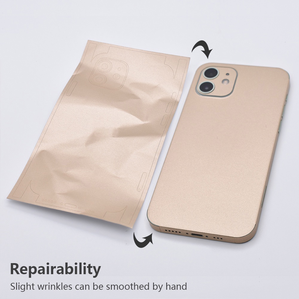 Miếng Dán Màu Rượu Champagne Chống Trầy Xước Cho iPhone 6 6s 7 8 Plus X Xs XR 11 12 13 14 Pro Max Mini SE2020
